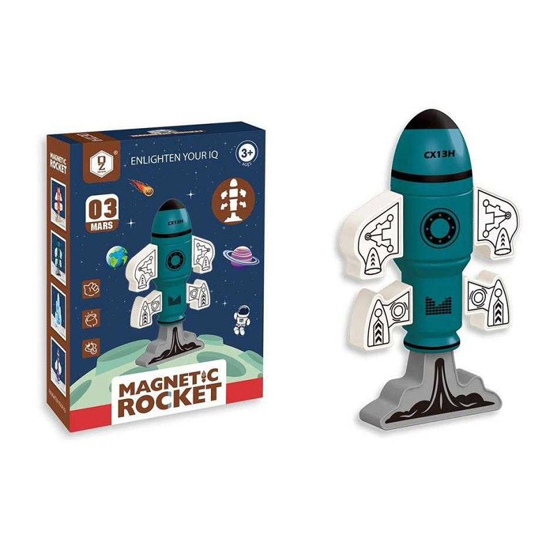 Παιχνίδι κατασκευής με μαγνήτες - Πύραυλος - HD368A - 222400 - iThinksmart.gr