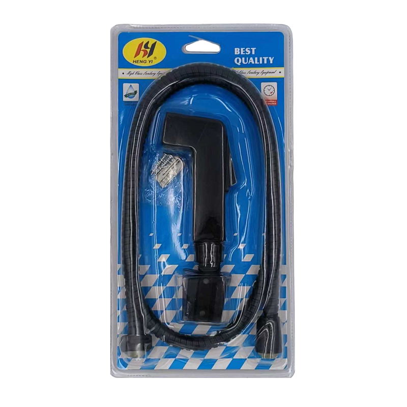 Πιστόλι ντουζιέρας με διακόπτη και σπιράλ - 1.2m - Black - 23061 - iThinksmart.gr