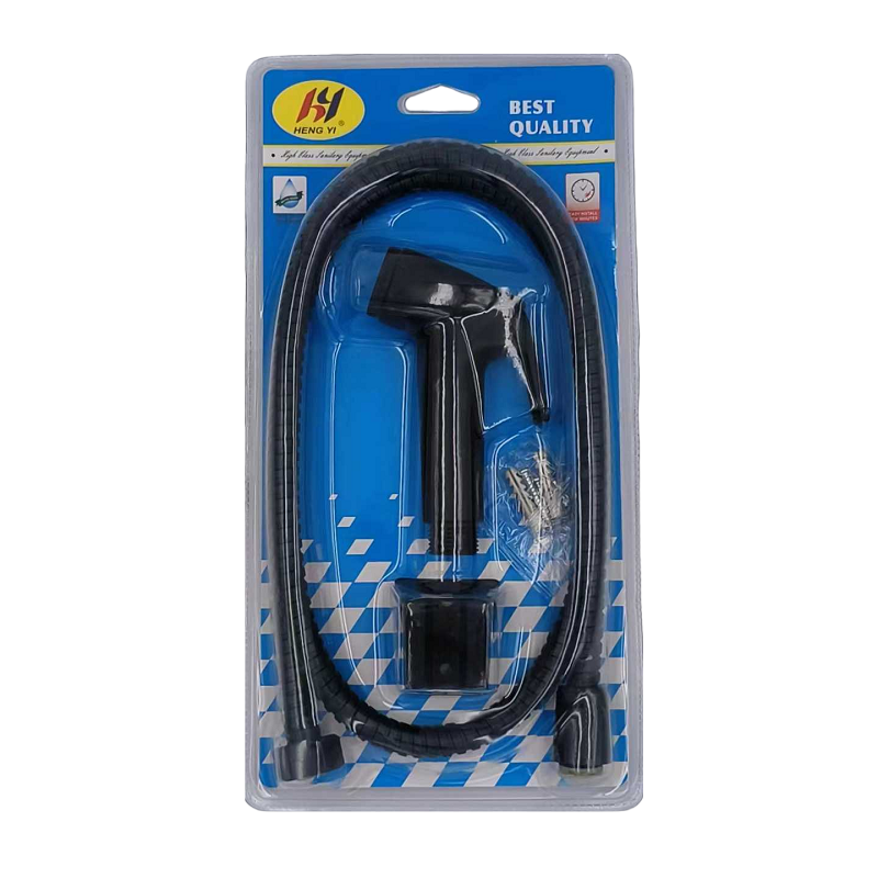 Πιστόλι ντουζιέρας με διακόπτη και σπιράλ - 1.2m - Black - 23062 - iThinksmart.gr