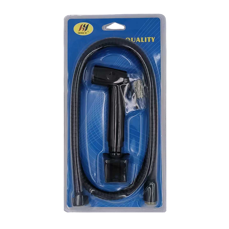 Πιστόλι ντουζιέρας με διακόπτη και σπιράλ - 1.2m - Black - 23063 - iThinksmart.gr