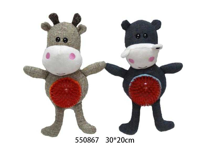 Παιχνίδι σκύλου ζωάκι με μπάλα μασητική - 30x20cm - 550867 - iThinksmart.gr