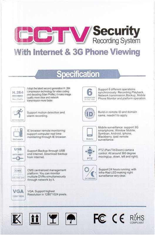 Ολοκληρωμένο Σύστημα CCTV - KIT4-VDT20/GN-KT4U60-FH200 (Καταγραφικό DVR & 4 Κάμερες & Καλώδια & Τροφοδοτικό) - iThinksmart.gr