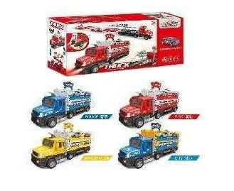 Παιδικό όχημα μεταφοράς αυτοκινήτων με εκτοξευτή - 660-S48 - 345249 - iThinksmart.gr