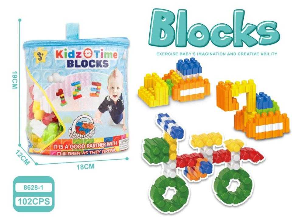 Σετ τουβλάκια κατασκευών DIY - 102pcs - 8628-1 - 221683 - iThinksmart.gr