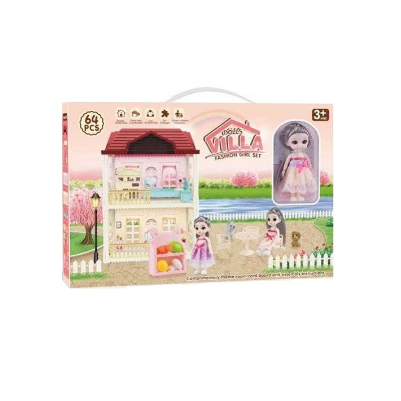 Κουκλόσπιτο με αξεσουάρ - 6101-5 - 100443 - iThinksmart.gr
