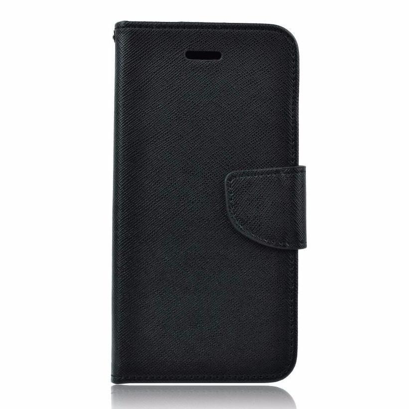 Θήκη Πορτοφόλι Fancy Book από Δερματίνη - Samsung Galaxy S6 (G920) - Μαυρη - iThinksmart.gr