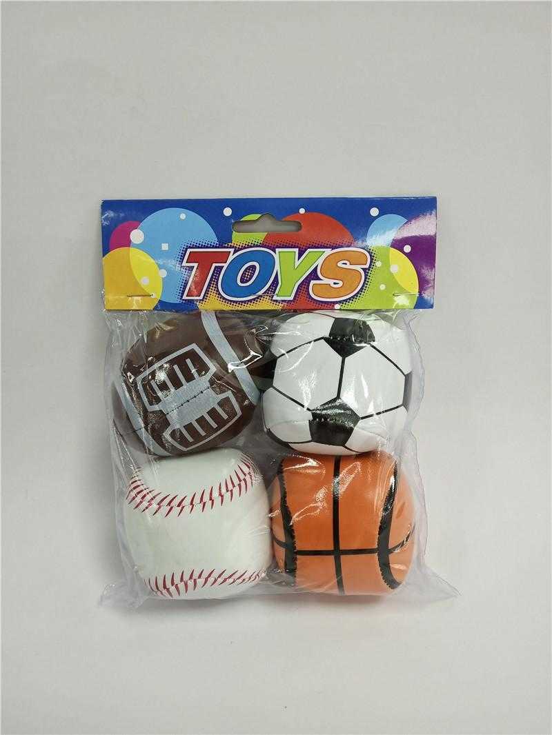 Σετ μαλακά μπαλάκια παιχνιδιού - 2.5# - 4pcs - 0648-37 - 222070 - iThinksmart.gr