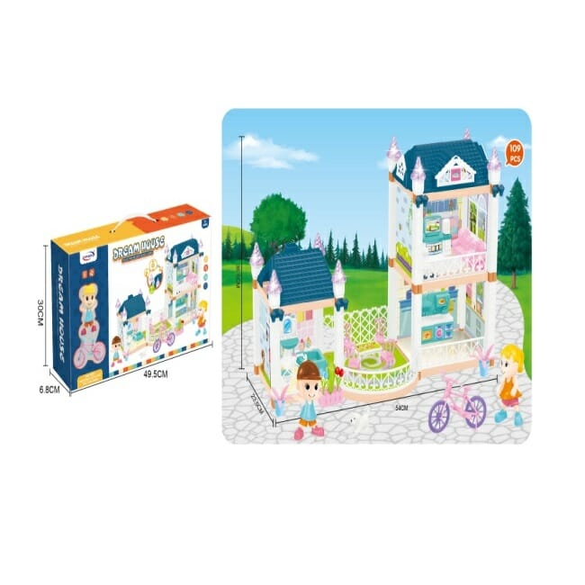 Κουκλόσπιτο με αξεσουάρ - 326-D45 - 500457 - iThinksmart.gr