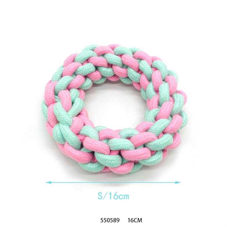 Παιχνίδι σκύλου κρίκος από σχοινί - 16cm - 550589 - iThinksmart.gr