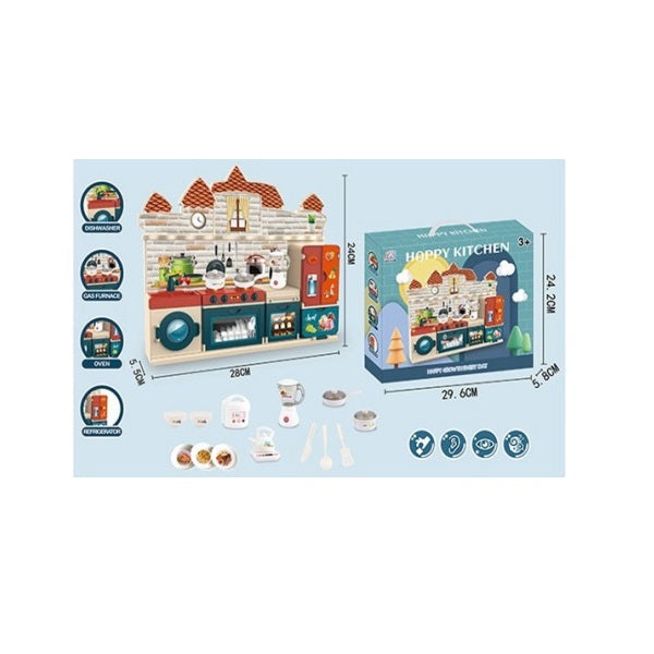 Παιχνίδι κουζίνα για κουκλόσπιτο - Happy Kitchen - 692 - 581627 - iThinksmart.gr