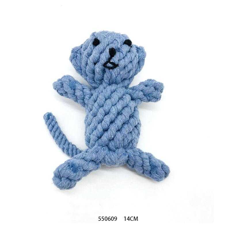 Παιχνίδι σκύλου ζωάκι από σχοινί - 14cm - 550609 - iThinksmart.gr