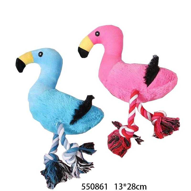 Λούτρινο παιχνίδι σκύλου ζωάκι με σχοινί - 13x28cm - 550861 - iThinksmart.gr