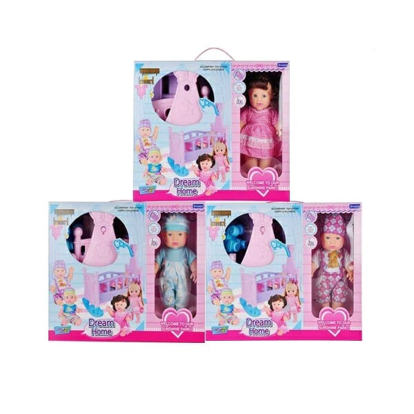 Κούκλα μωρό με κρεβατάκι - YT1949 - 618406 - iThinksmart.gr