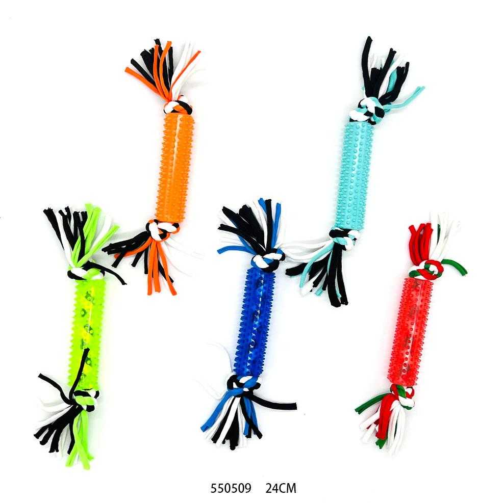 Παιχνίδι σκύλου σχοινί με μασητικό - 24cm - 550509 - iThinksmart.gr