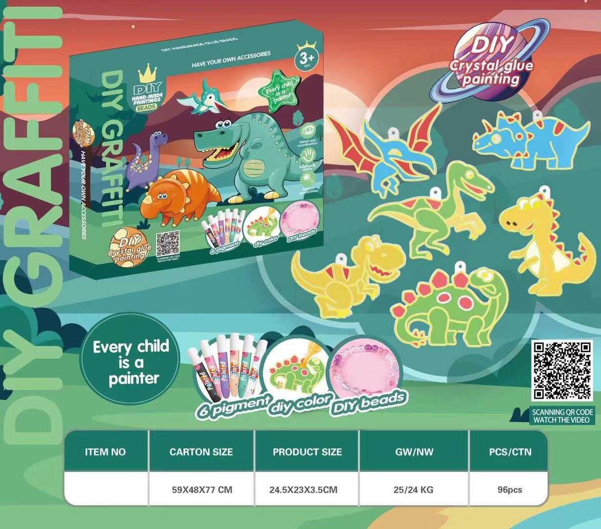 Παιχνίδι ζωγραφικής με δεινοσαύρους - 1688-63 - 567896 - iThinksmart.gr