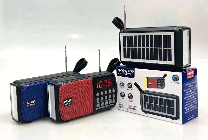 Επαναφορτιζόμενο ραδιόφωνο με ηλιακό πάνελ - NS-179S - 861794 - Black