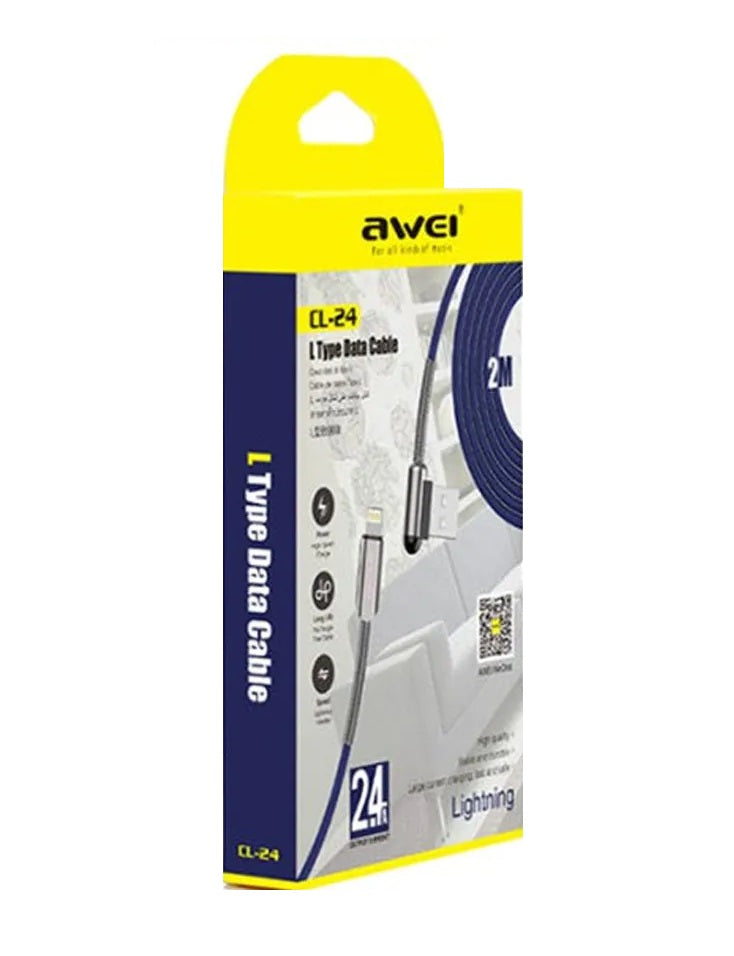 Καλώδιο φόρτισης & data - Lightning - CL-24L - AWEI - 2m - 888179 - iThinksmart.gr