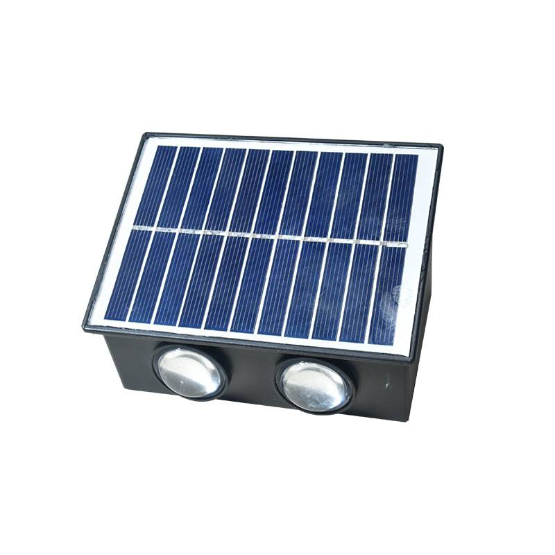 Ηλιακό φωτιστικό τοίχου LED - RGB - 4lamps - 941389