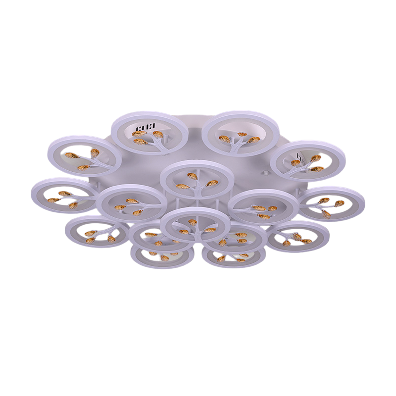 Φωτιστικό οροφής LED - Πλαφονιέρα με Dimmer - 5156-15WH - 943734 - iThinksmart.gr