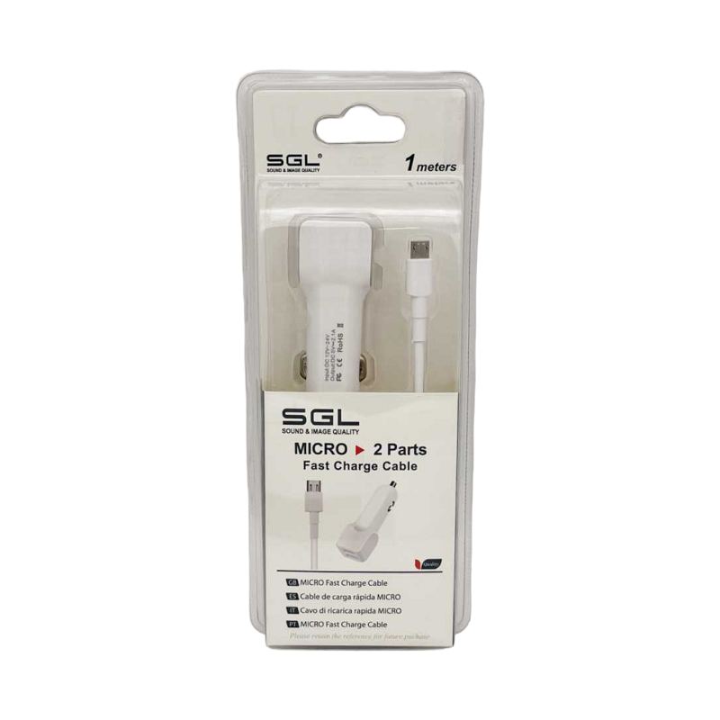 Φορτιστής αναπτήρα αυτοκινήτου - Micro USB - D13-V2 - 1m - 099682 - iThinksmart.gr