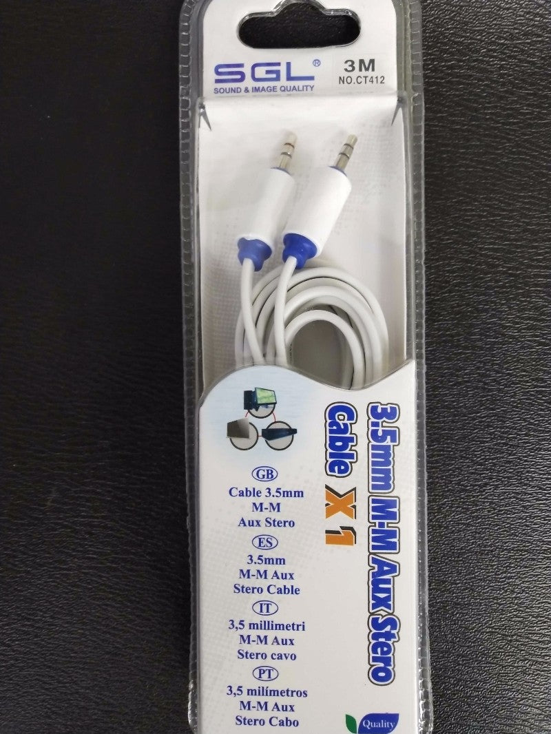 Καλώδιο ήχου - 3.5mm Jack σε AUX - CT412 - 3m - 122074 - iThinksmart.gr