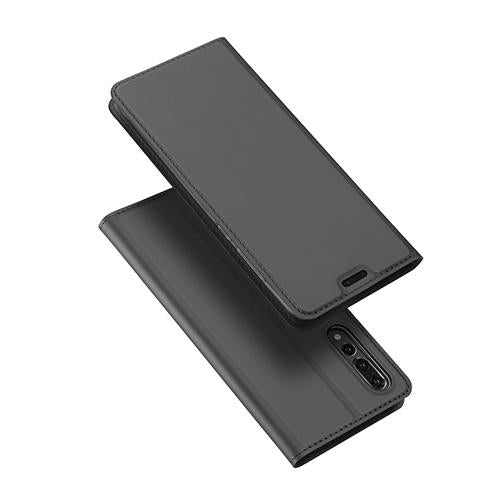 Θήκη Πορτοφόλι Flip Dux Ducis από Δερματίνη - Huawei P20 - Ανθρακι - iThinksmart.gr