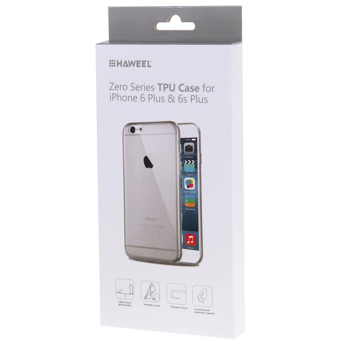 Θηκη TPU Haweel 0,3mm - iPhone 6 Plus / 6s Plus - Μαυρο - iThinksmart.gr