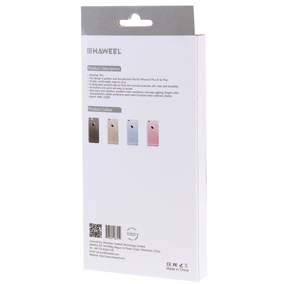 Θηκη TPU Haweel 0,3mm - iPhone 6 Plus / 6s Plus - Μαυρο - iThinksmart.gr