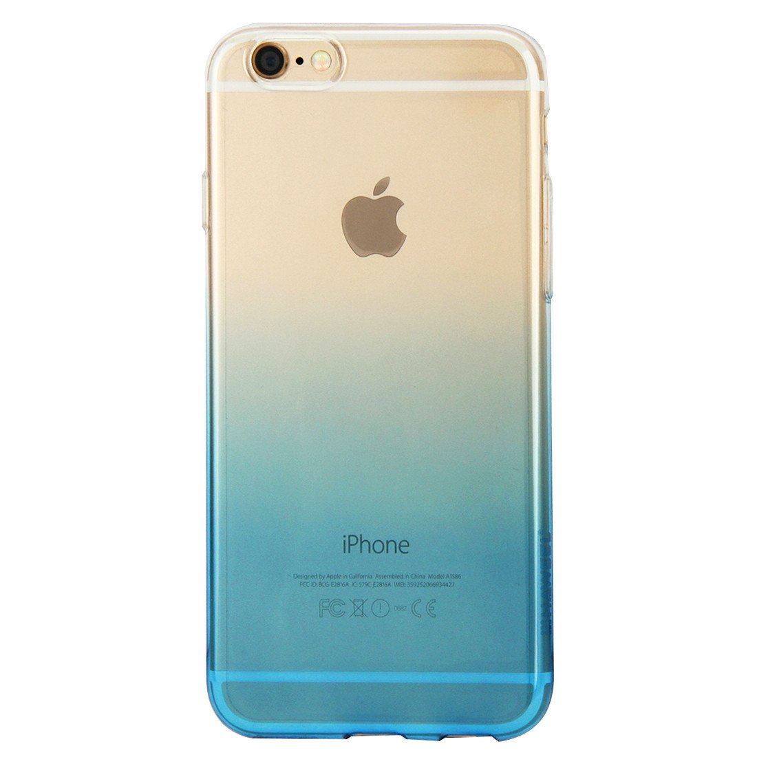 Θηκη TPU Haweel 0,3mm - iPhone 6 Plus/6s Plus - Γαλαζιο / Διαφανο - iThinksmart.gr