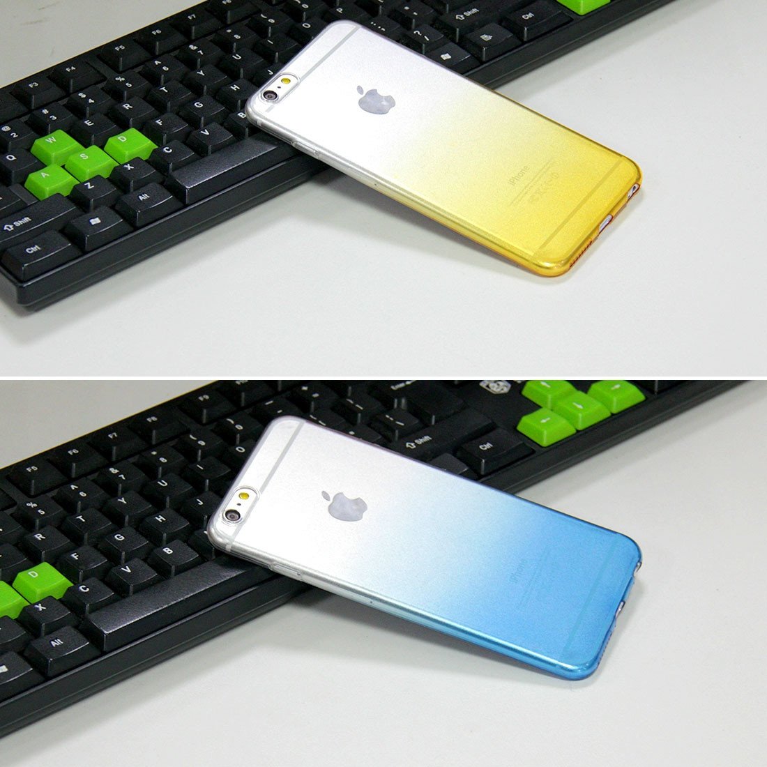 Θηκη TPU Haweel 0,3mm - iPhone 6 Plus/6s Plus - Γαλαζιο / Διαφανο - iThinksmart.gr