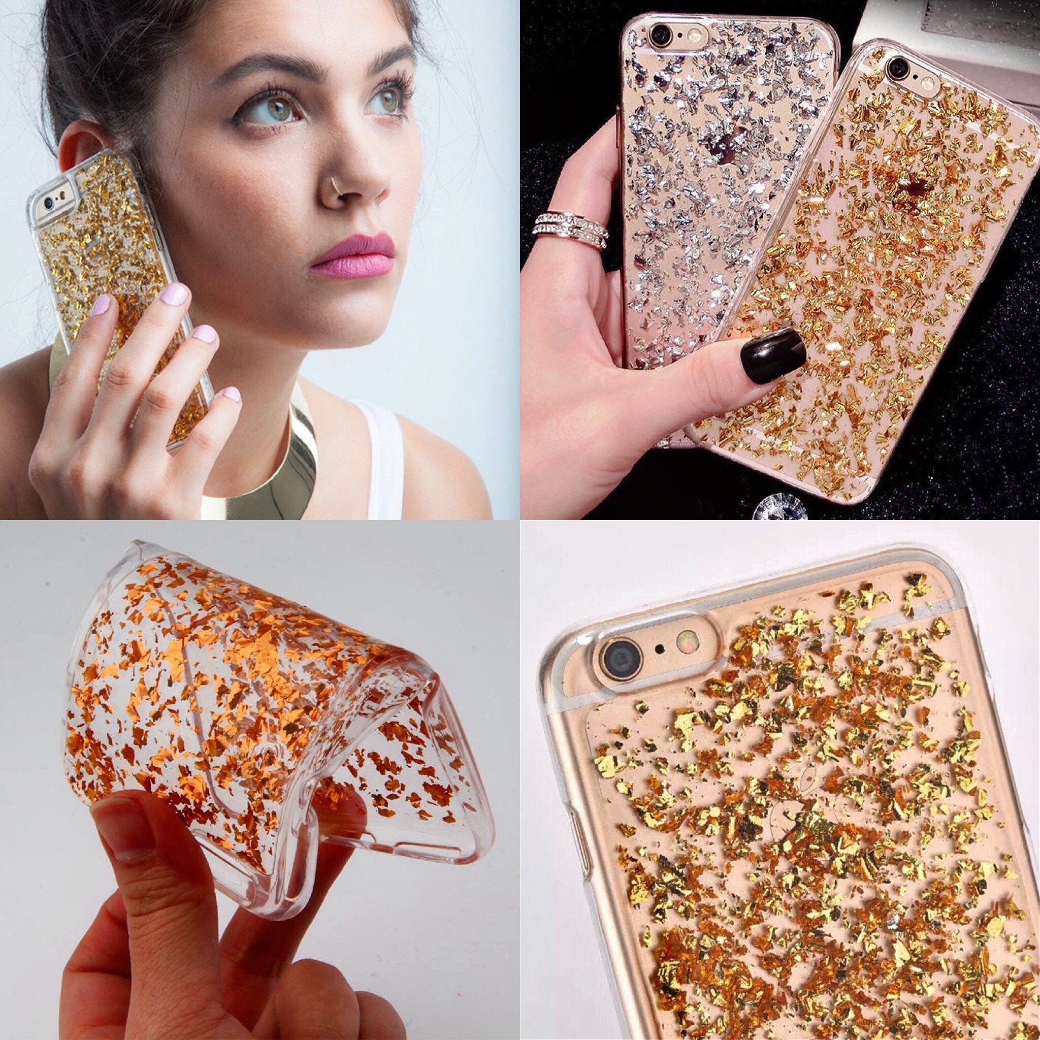 Θηκη TPU "Bling" - iPhone 5/5s/SE - Ασημι - iThinksmart.gr