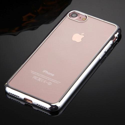 Θηκη TPU "Luxury Frame" Ασημι - iPhone 7 / 8 / SE 2020 - iThinksmart.gr