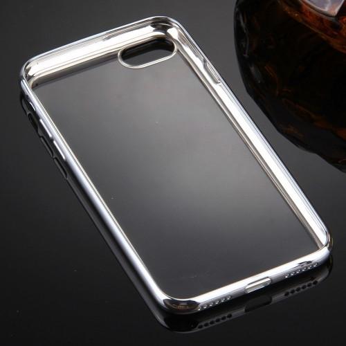 Θηκη TPU "Luxury Frame" Ασημι - iPhone 7 / 8 / SE 2020 - iThinksmart.gr