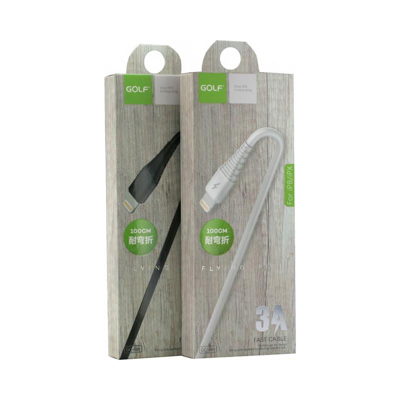 Καλώδιο Φόρτισης & Δεδομένων Micro USB 1m GOLF 64M - Λευκο - iThinksmart.gr