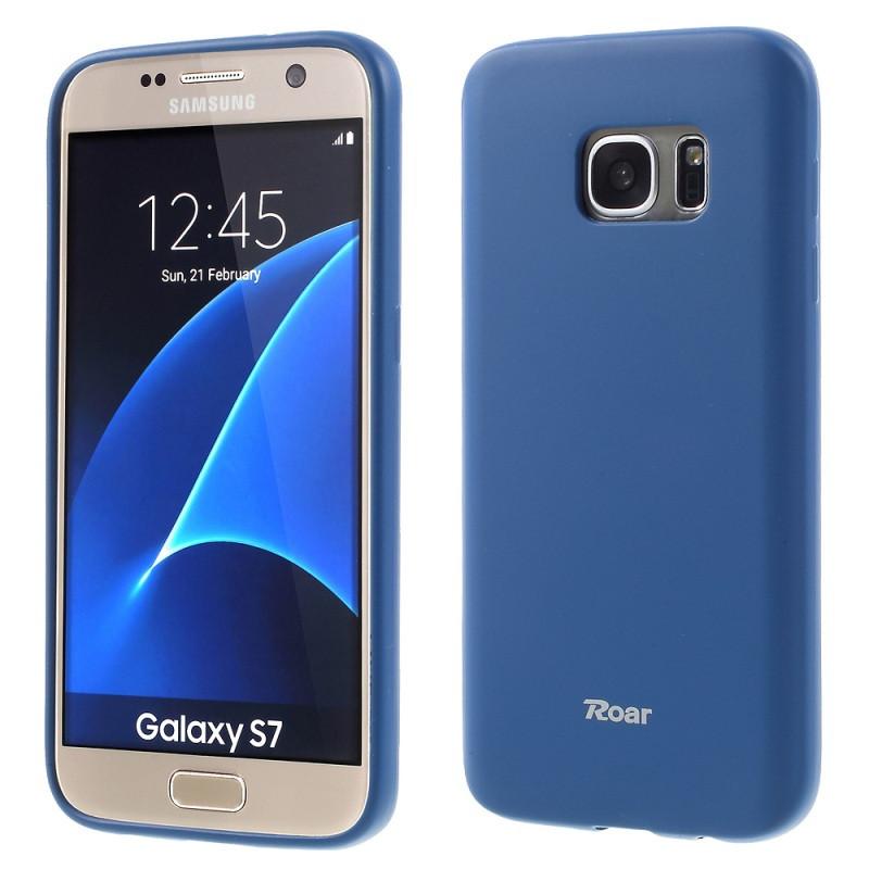 Θηκη TPU Roar Colorful Jelly - Samsung Galaxy S7 - Σκουρο Μπλε - iThinksmart.gr