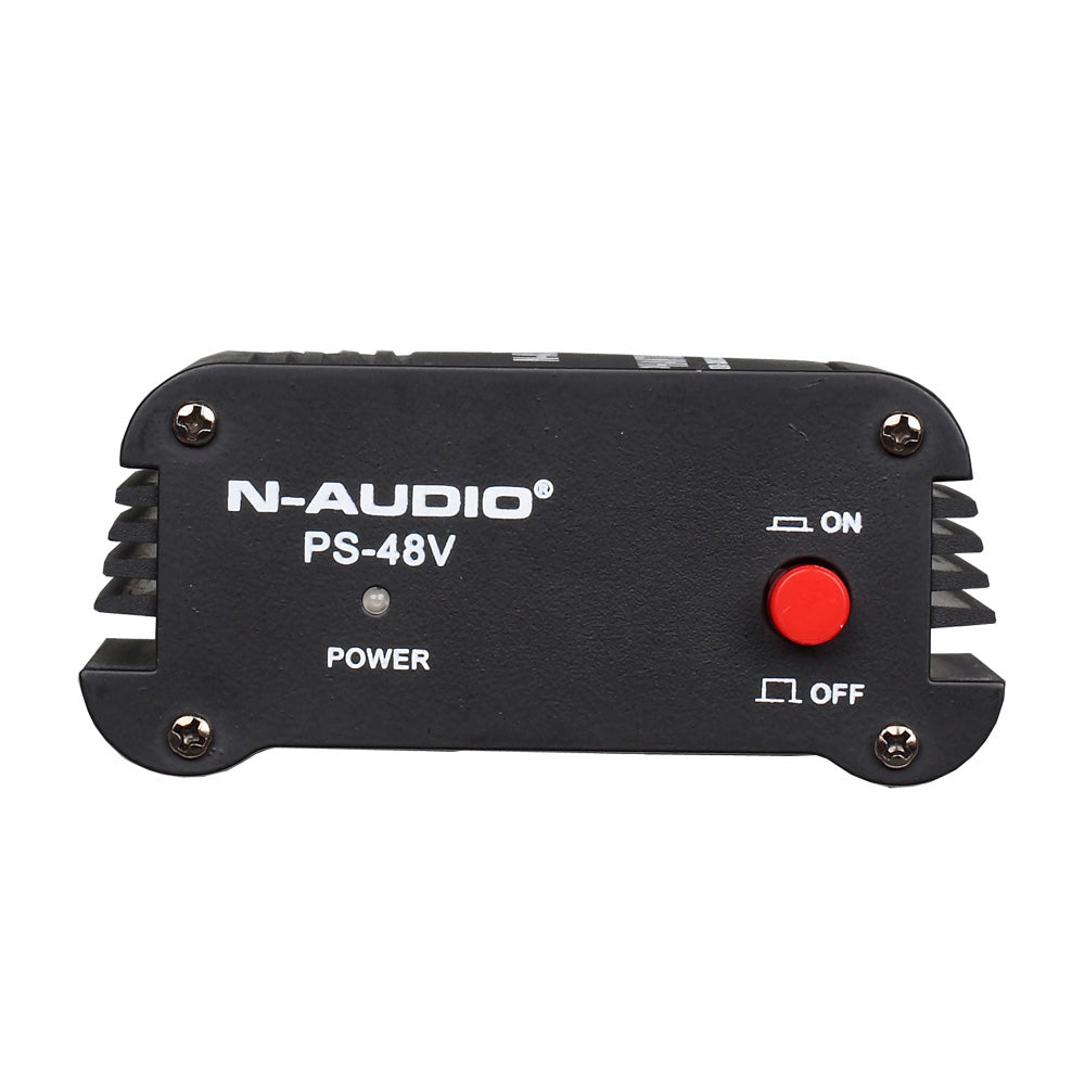 N-Audio Phantom 48V Τροφοδοτικό Μικροφώνου Phantom Power 48V Για Πυκνωτικό Μικρόφωνο