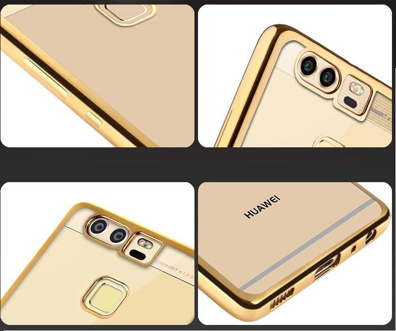 Θηκη TPU "Luxury Frame" Χρυση - Huawei P9 (EVA-L09) - iThinksmart.gr