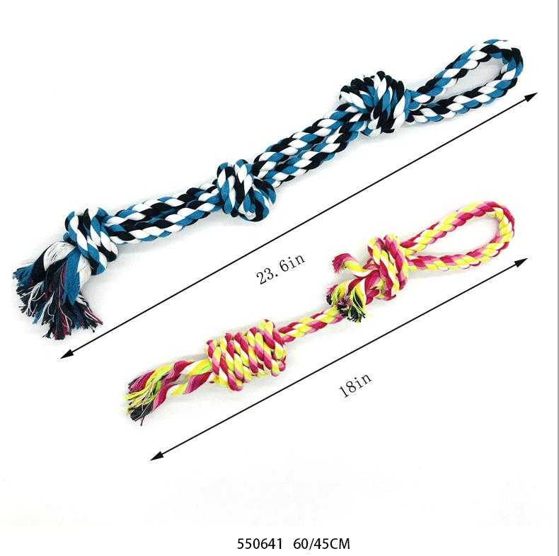 Παιχνίδι σκύλου σχοινί με κόμπους - 60cm - 550641 - iThinksmart.gr