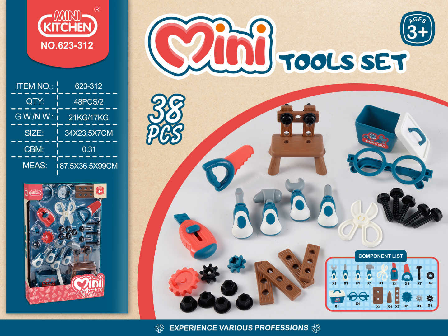 Παιδικό σετ εργαλείων - 623-312 - 480004 - iThinksmart.gr