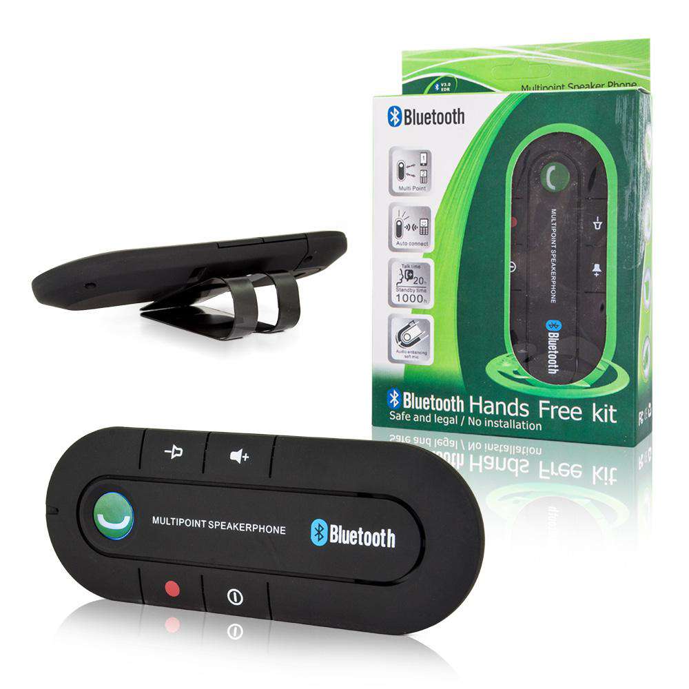 Bluetooth Handsfree Car Kit 3.0 MULTIPOINT+ EDR - Μαυρο - iThinksmart.gr