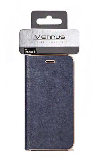 Θηκη Vennus Book απο Δερματινη - Samsung Galaxy S7 (G930) - Σκουρο Μπλε - iThinksmart.gr