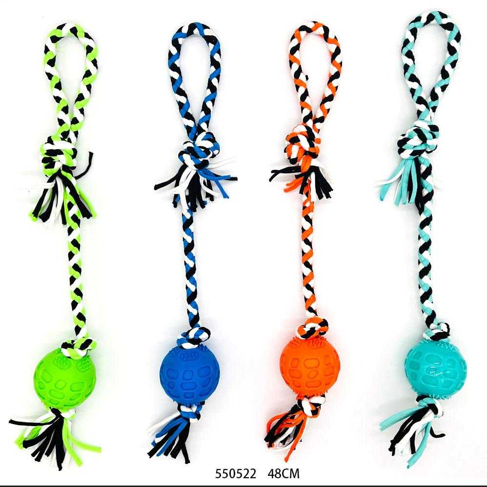 Υφασμάτινο παιχνίδι σκύλου με μπάλα - 48cm - 550522 - iThinksmart.gr