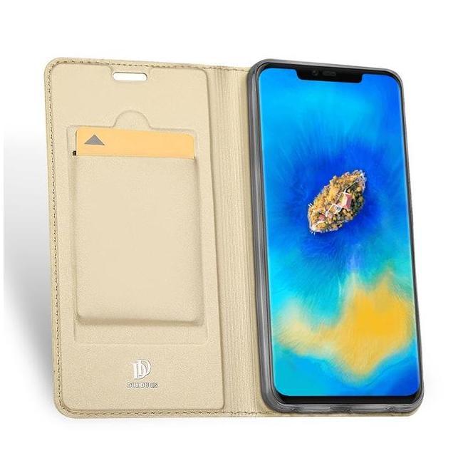 Θήκη Πορτοφόλι Flip Dux Ducis από Δερματίνη - Huawei Mate 20 Pro - Χρυσο - iThinksmart.gr