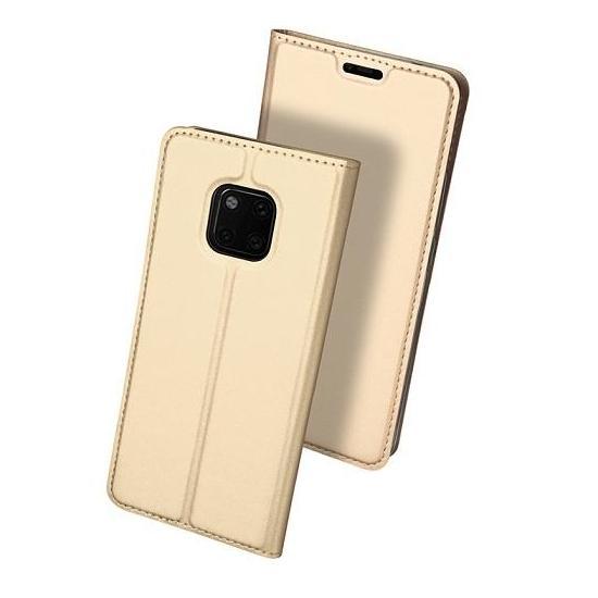Θήκη Πορτοφόλι Flip Dux Ducis από Δερματίνη - Huawei Mate 20 Pro - Χρυσο - iThinksmart.gr