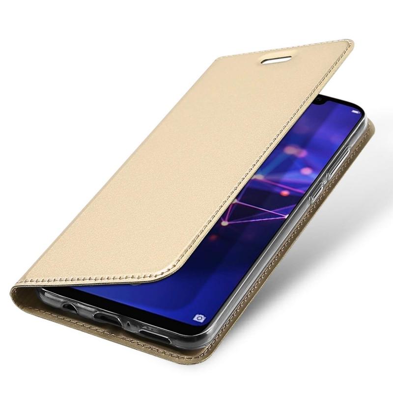 Θήκη Πορτοφόλι Flip Dux Ducis από Δερματίνη - Huawei Mate 20 Pro - Χρυσο - iThinksmart.gr