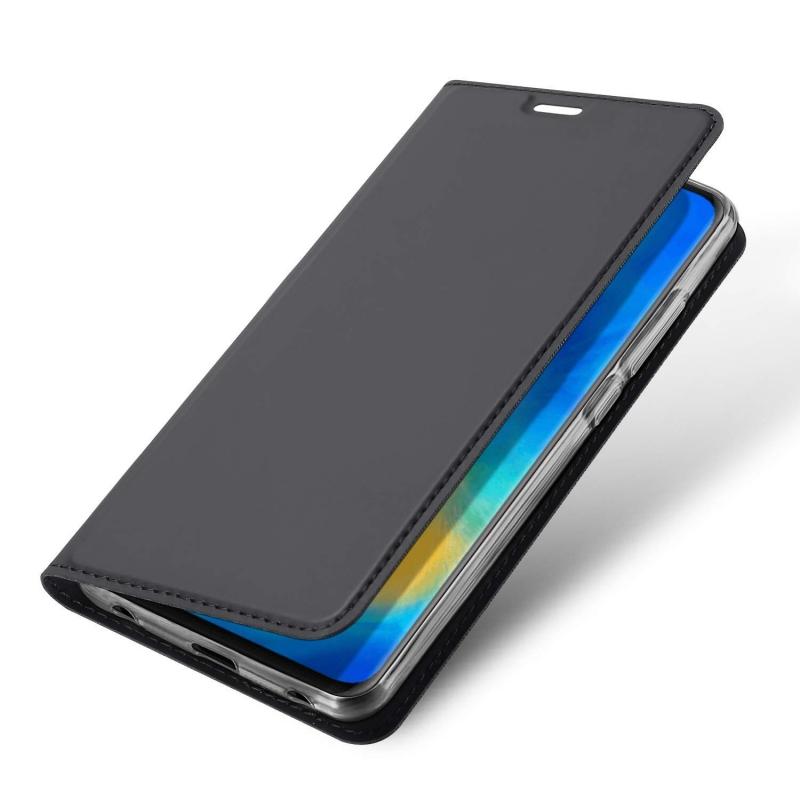 Θήκη Πορτοφόλι Flip Dux Ducis από Δερματίνη - Huawei Mate 20 Pro - Ανθρακι - iThinksmart.gr