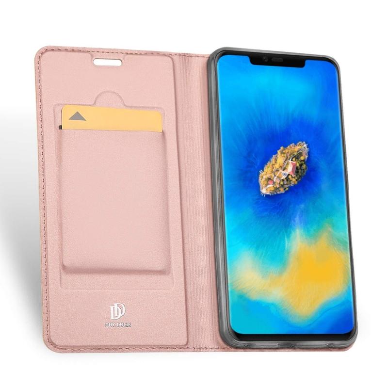 Θήκη Πορτοφόλι Flip Dux Ducis από Δερματίνη - Huawei Mate 20 Pro - Ροζ Χρυσο - iThinksmart.gr