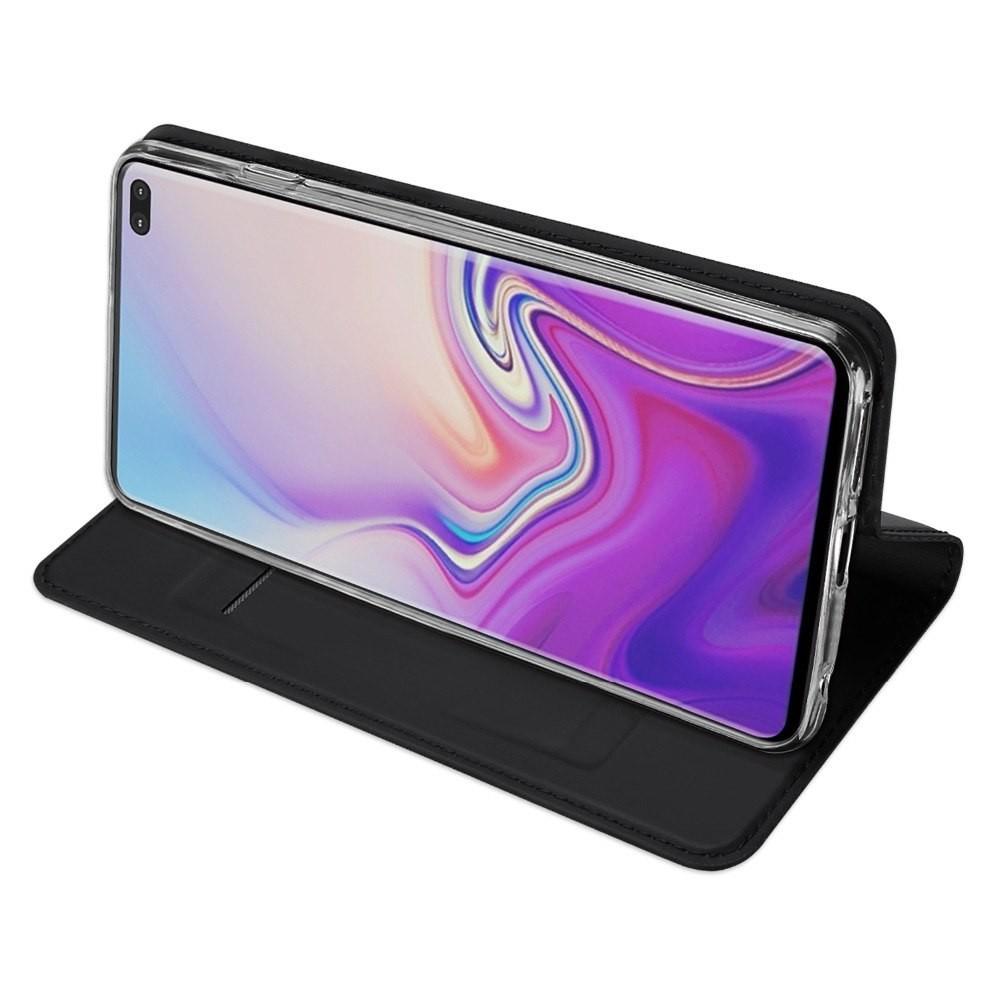 Θήκη Πορτοφόλι Flip Dux Ducis από Δερματίνη - Samsung Galaxy S10 Plus - Μαυρο - iThinksmart.gr