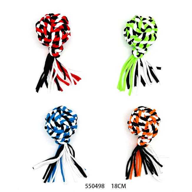 Υφασμάτινο παιχνίδι σκύλου μπάλα πλεκτή - 18cm - 550498 - iThinksmart.gr