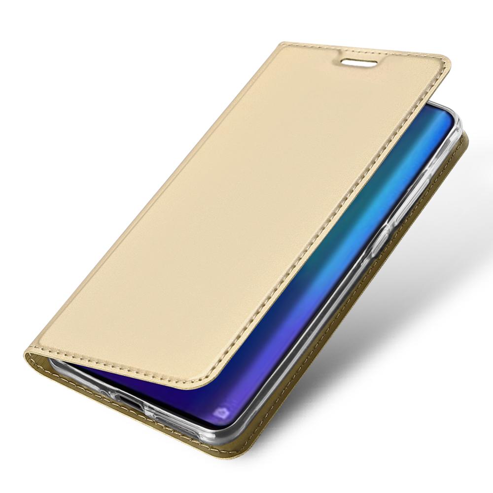 Θήκη Πορτοφόλι Flip Dux Ducis από Δερματίνη - Huawei P30 Pro - Χρυσο - iThinksmart.gr